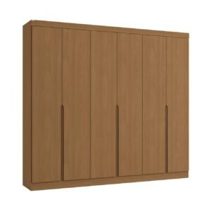 Closet Premium de Carvalho | 6 Portas e 4 Gavetas | Design Moderno